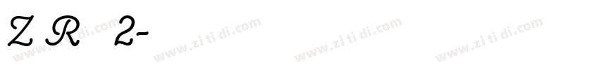 Z R 全套2字体转换